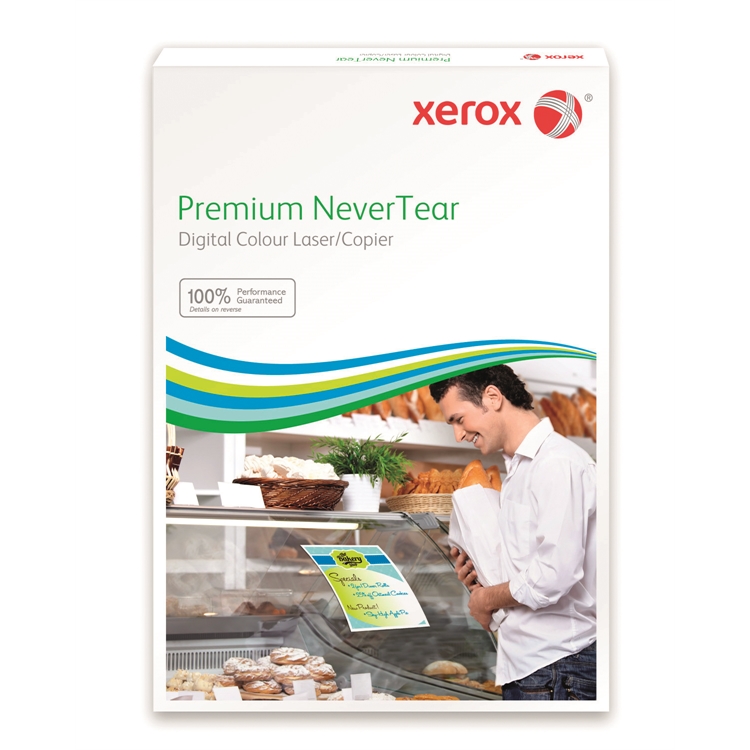 Synteettinen paperi Xerox Premium NeverTear A3 laser 120mic 155 g /100 - vedenkestävä ja repeämätön