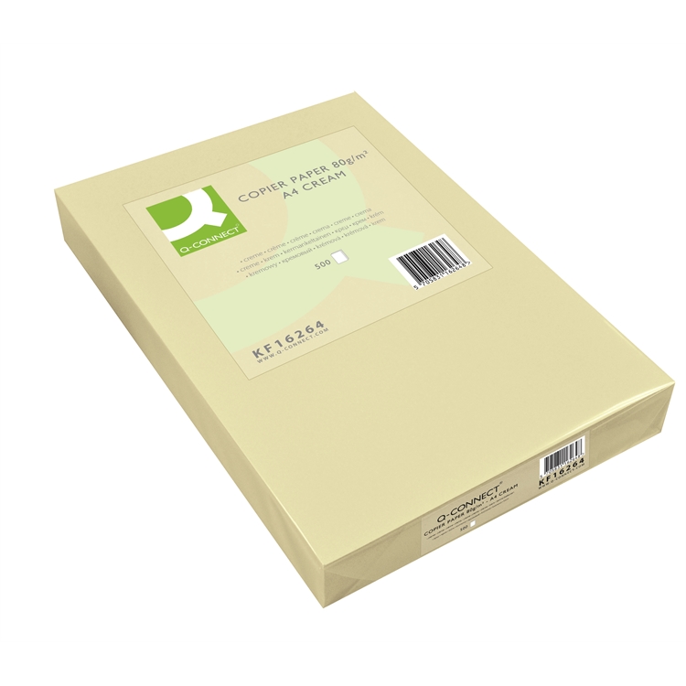 Kopiopaperi Q-CONNECT A4 80g kerma /500