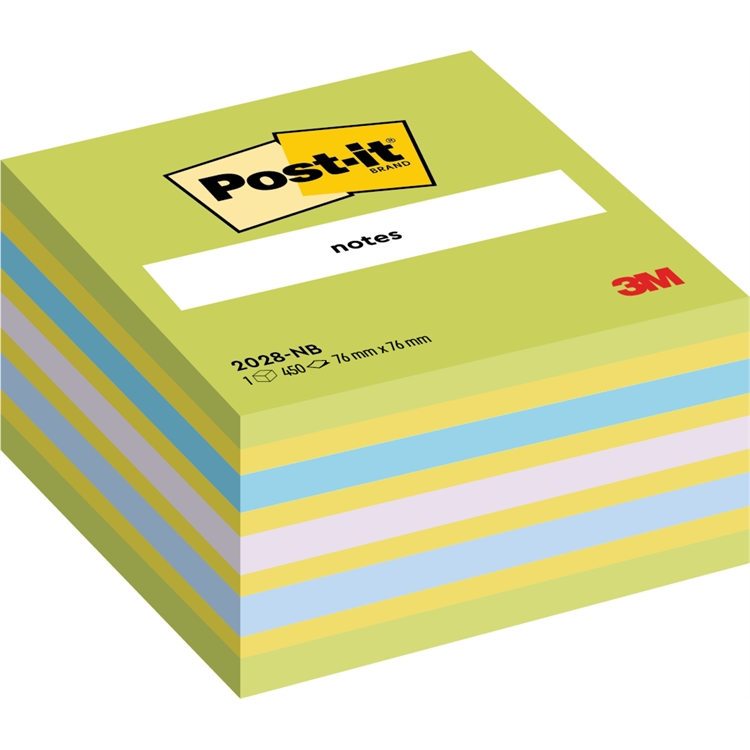 Viestilappukuutio Post-it 2028 76X76mm neonvihreä