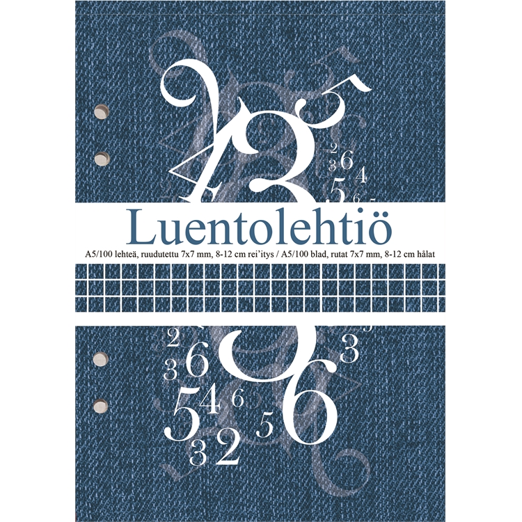 Luentolehtiö A5/100 7X7 LS 8-12 reijitys