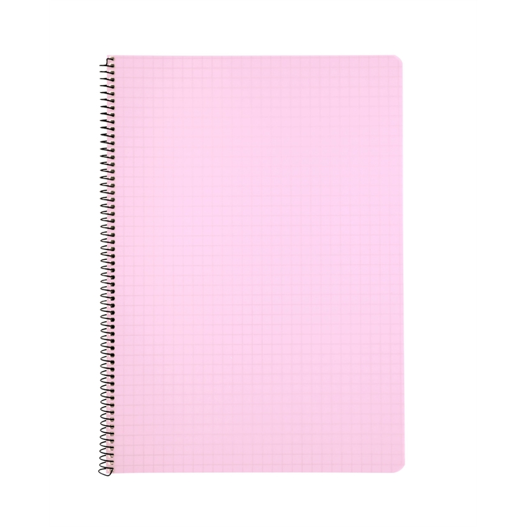Kierrevihko A4/80 muovikantinen rosa - kotimainen, Joutsenmerkki