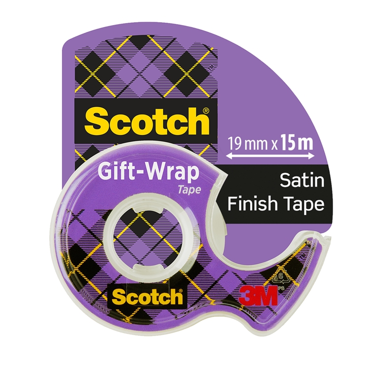 Lahjateippi Scotch GV1975 katkojalla 19mm x 15m - upea satiininen pinta