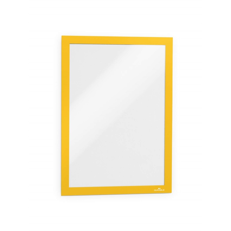 Infotasku / infokehys Duraframe A4 keltainen /2 kpl pkt - magneettikehys on helppo avata ja sulkea