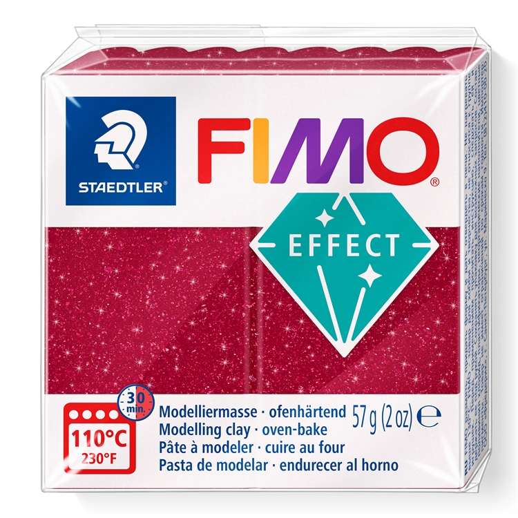 Askartelu- ja muovailumassa Staedtler Fimo effect galaxy punainen - uunissa kovetettava