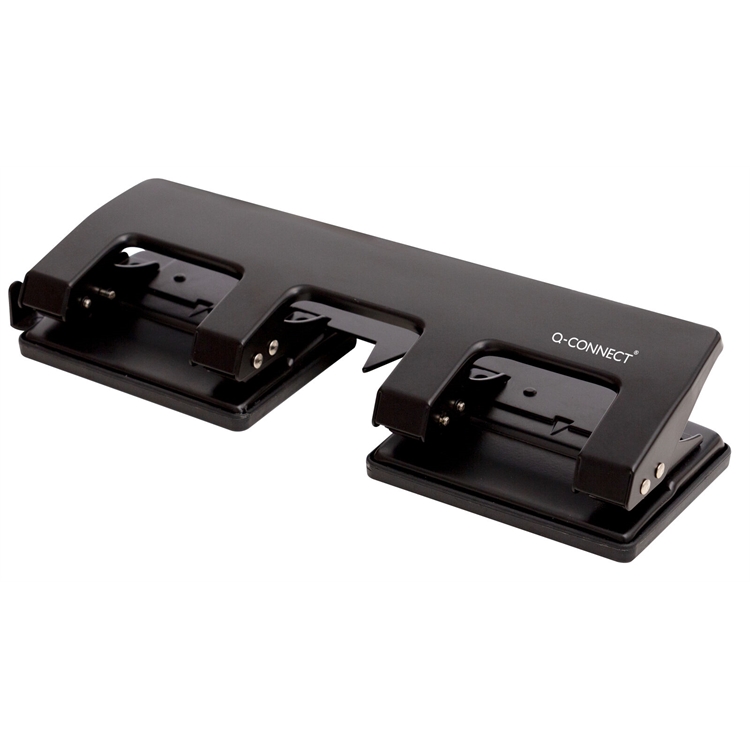 Lävistäjä Q-CONNECT 8x8x8cm 4-reikäinen 25 arkkia musta