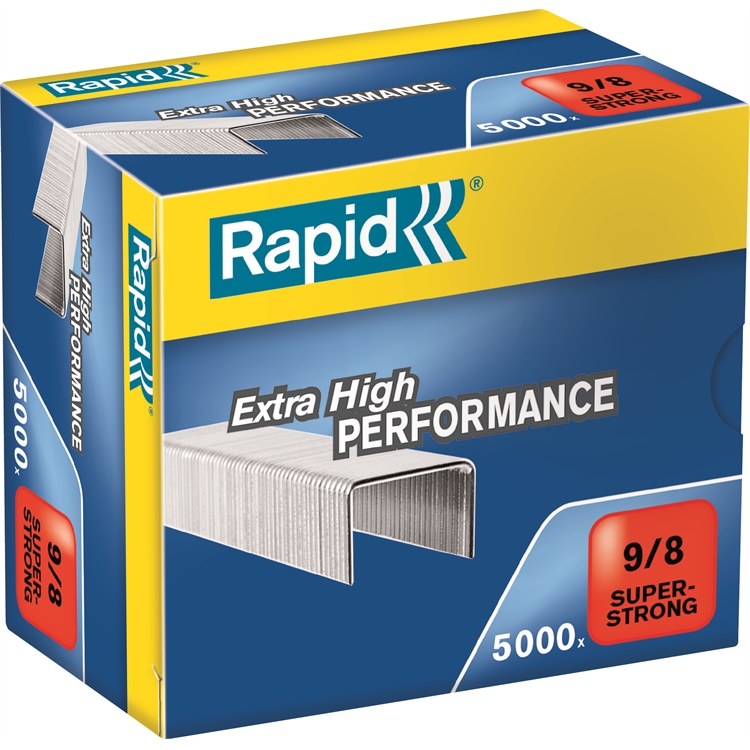 Niitti Rapid SuperStrong 9/8mm /5000 kpl rasia - kapasiteetti 40 arkkia