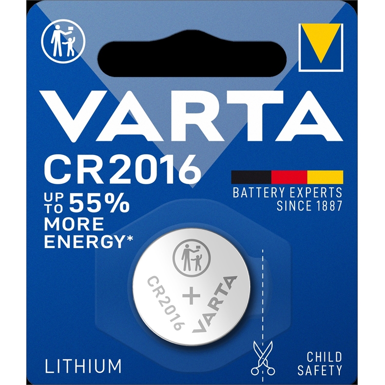 Paristo Varta Electronics Litium CR2016