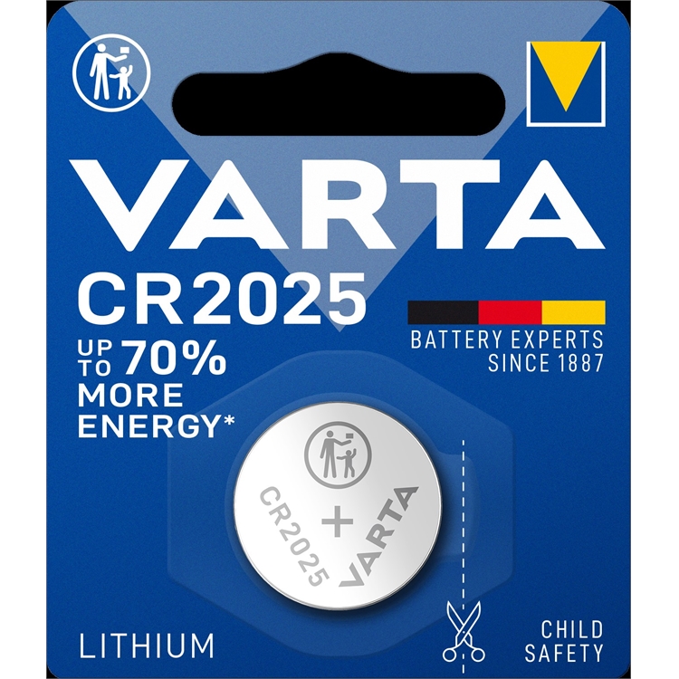 Paristo Varta Electronics Litium CR2025