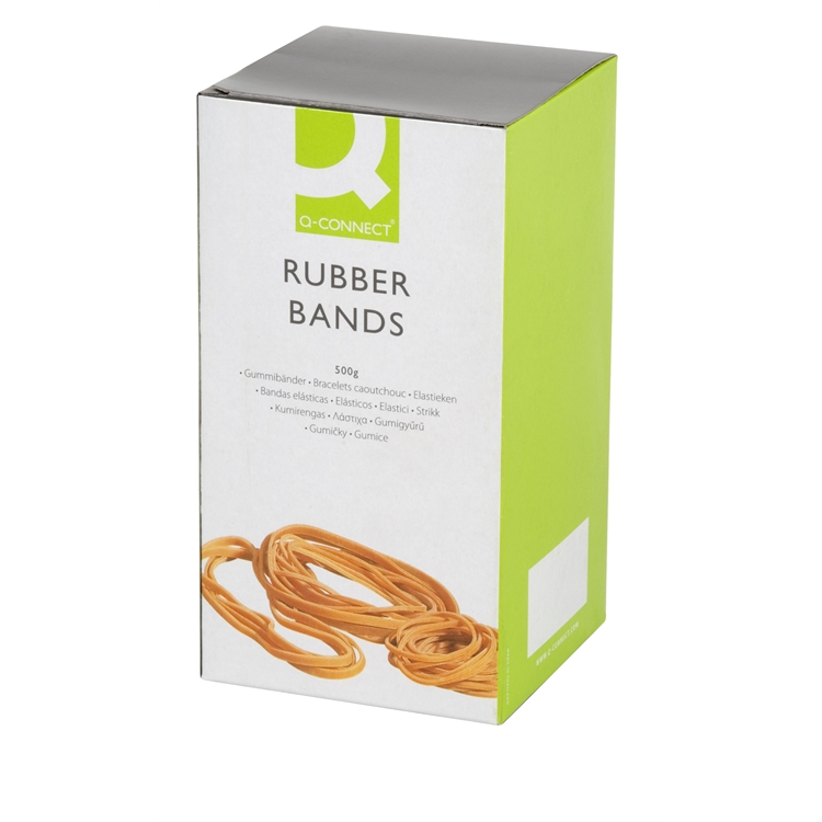 Kumirengas Q-CONNECT® nro 24 1.5X150mm ruskea/500g