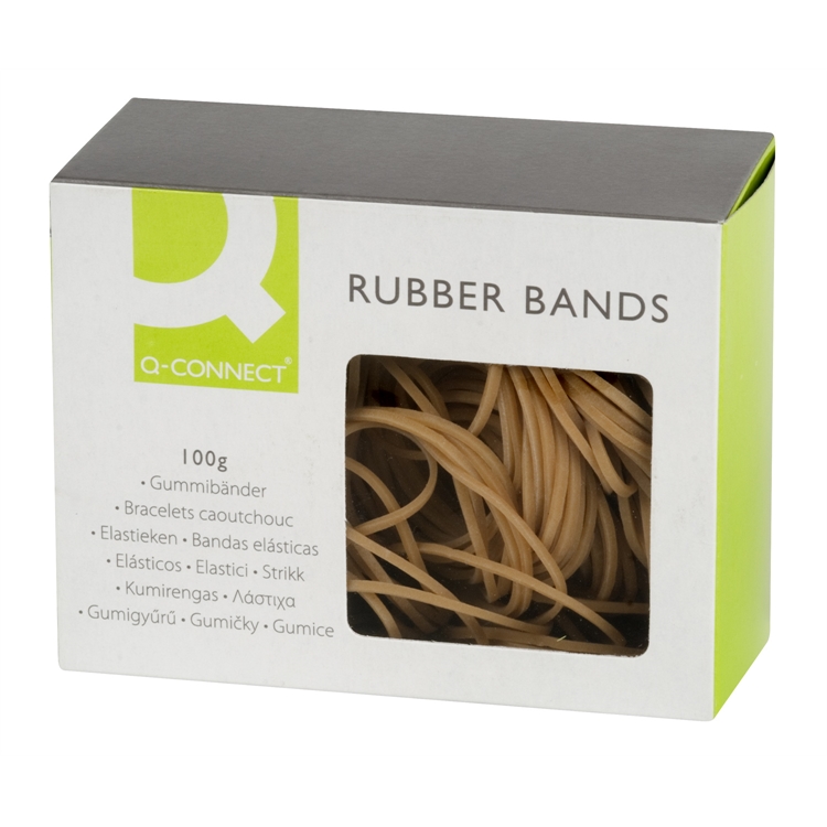 Kumirengas Q-CONNECT® nro 16 1.5X60mm ruskea/100g