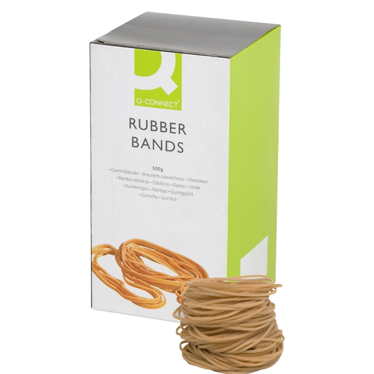 Kumirengas Q-CONNECT® nro 18 1.5X80mm ruskea/500g
