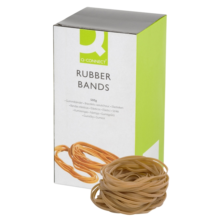 Kumirengas Q-CONNECT® nro 36 3X125mm ruskea/500g