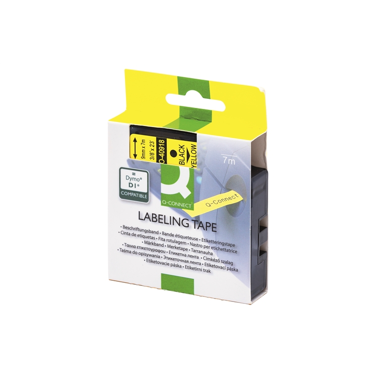 Tarrakasetti Q-CONNECT 40918 9mm kelt /mus