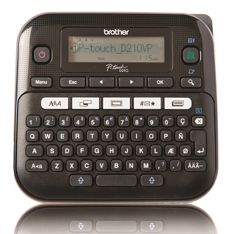 Tarrakirjoitin Brother P-Touch PTD210VP - Deco Mode -toiminto