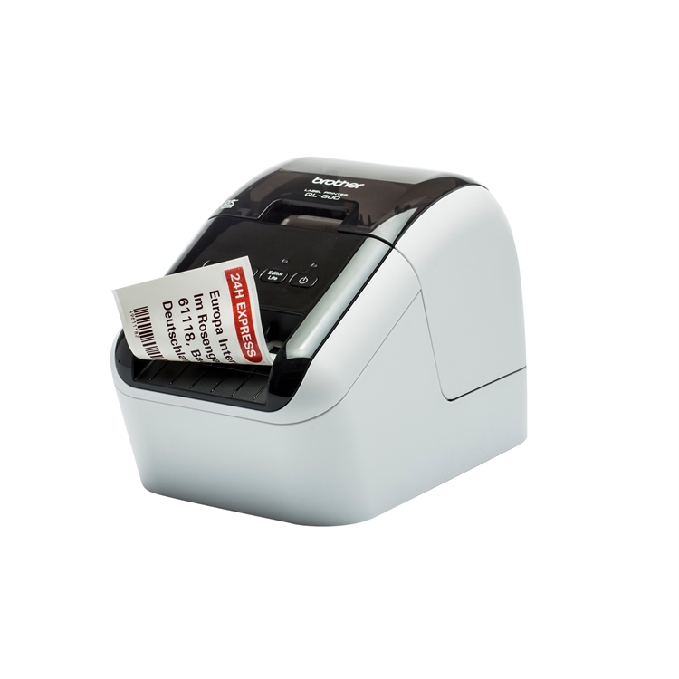 Tarratulostin Brother QL-800 USB-liitin - punainen ja musta tulostus ilman mustetta