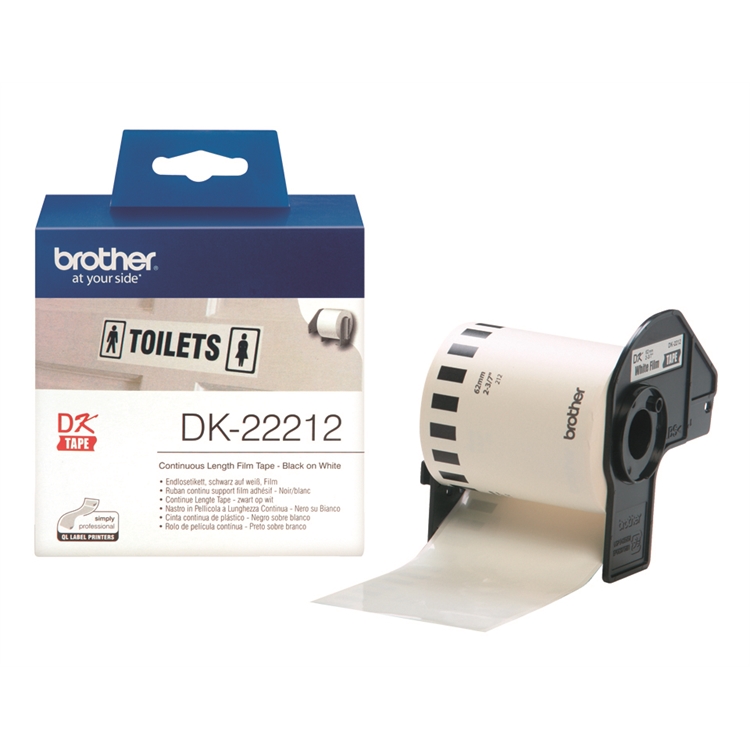 Tarrarulla Brother DK-22212 62mmx15,24m jatkuva muovitarra