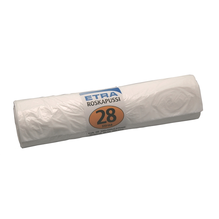 Jätepussi 28 l valkoinen/50