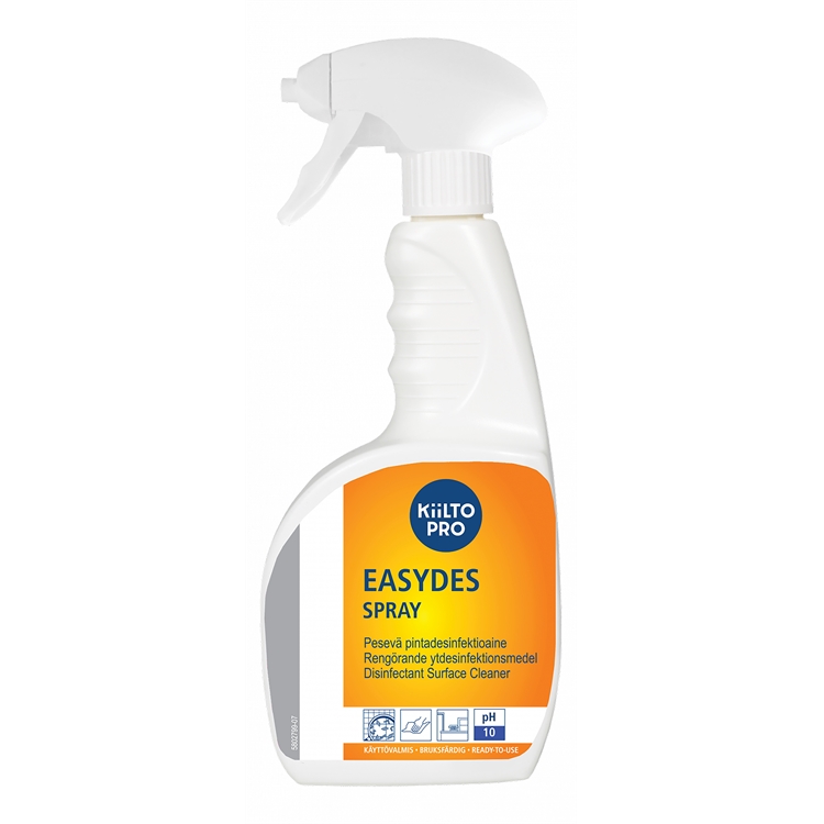 Puhdistusaine Kiilto Easydes Spray 750ml - desinfektioaine alkoholeja sietäville pinnoille