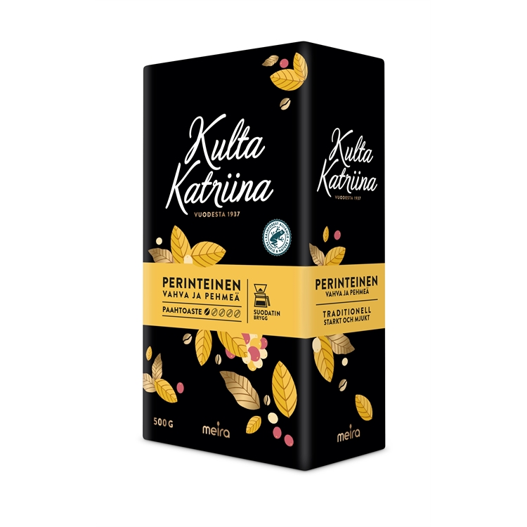 Kahvi Kulta Katriina SJ 500 g - suomalaisen kahvikulttuurin klassikko jo vuodesta 1937