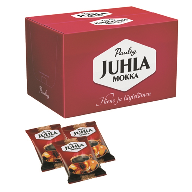 Kahvi Juhla Mokka erittäin hieno jauhatus 125g /36 pss ltk