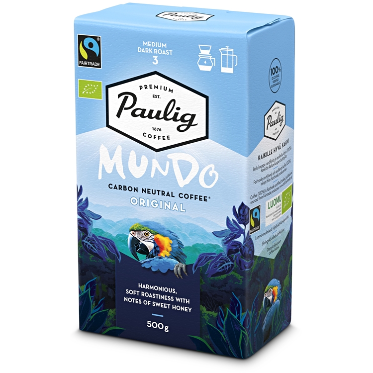Kahvi Paulig Mundo luomu Reilu kauppa HJ 500g