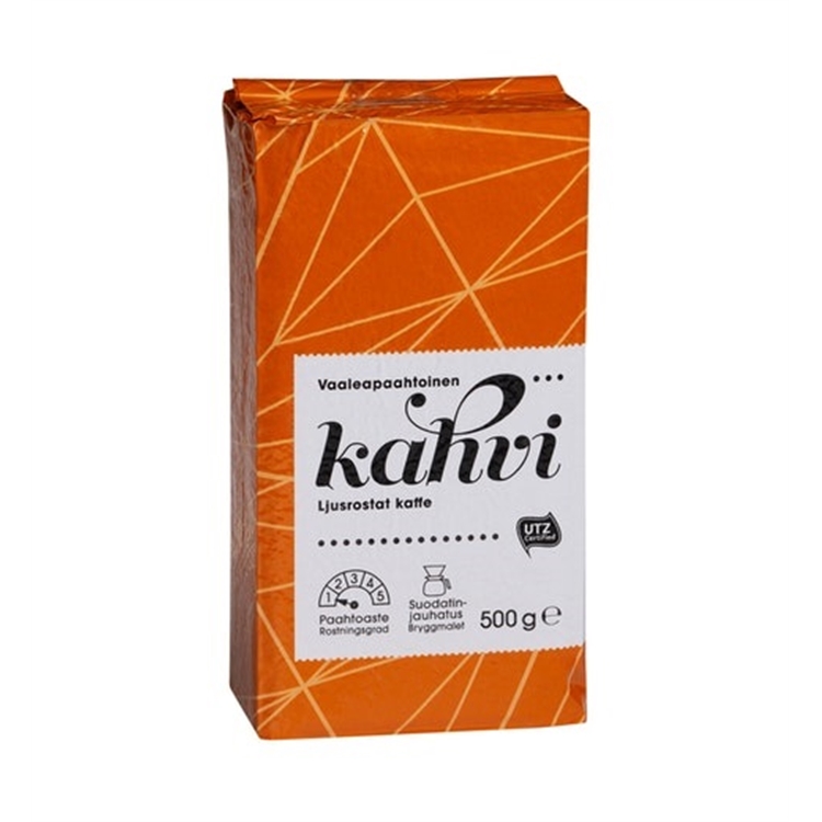 Kahvi Menu vaaleapaahto suodatinjauhatus 500 g - Rainforest Alliance -sertifioitu, paahtoaste 1