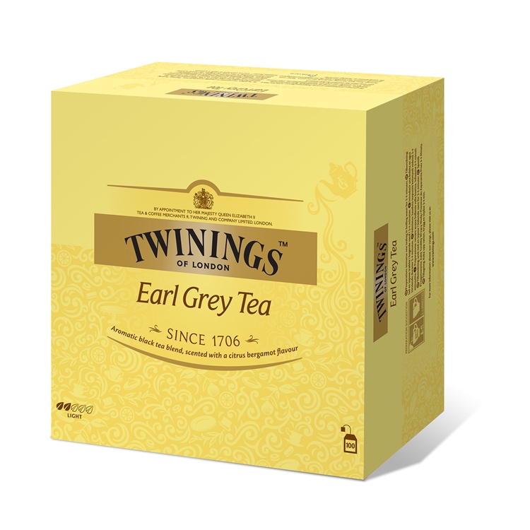 Tee Twinings Earl Grey /100 pss ltk - hienostunut bergamottiarominen tee