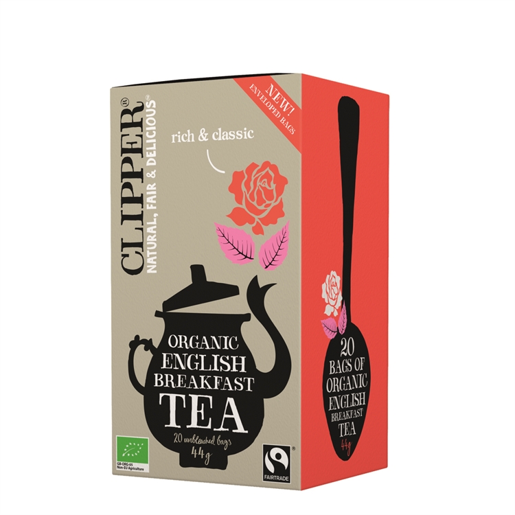 Tee Clipper English Breakfast luomu Reilu kauppa /20 - eettinen luomutee Englannin maaseudulta