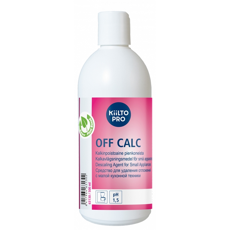Saostumienpoistaja Kiilto Off Calc 500ml - kalkki- ja ruostesaostumat pois kahvi- ja pesukoneista
