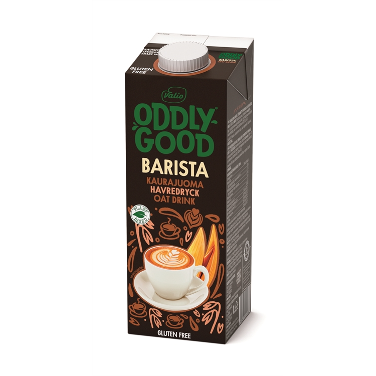 Kaurajuoma Valio Oddlygood Barista UHT 1L - gluteeniton, kotimainen, vaahtoutuva, myös vegaaneille
