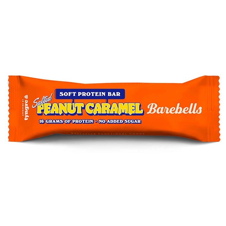 Proteiinipatukka Barebells Salted Peanut Caramel 55g - ei lisättyä sokeria, 16 g proteiinia