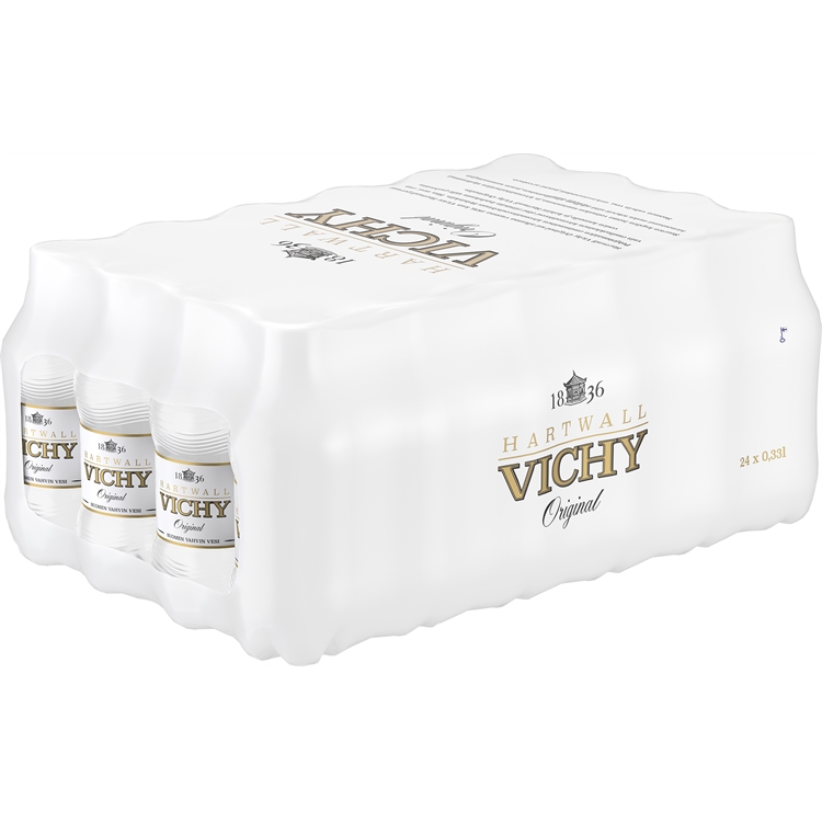 Kivennäisvesi Vichy Original 0,33 L /24 kpl (pantti ei sis) - runsaasti kupliva, ei lisäaineita