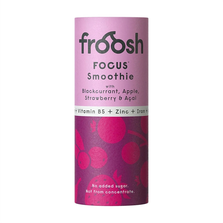 Froosh Smoothie Focus 235 ml - sis. mm. mustaherukkaa, mansikkaa, omenaa, acaita, sinkkiä ja rautaa