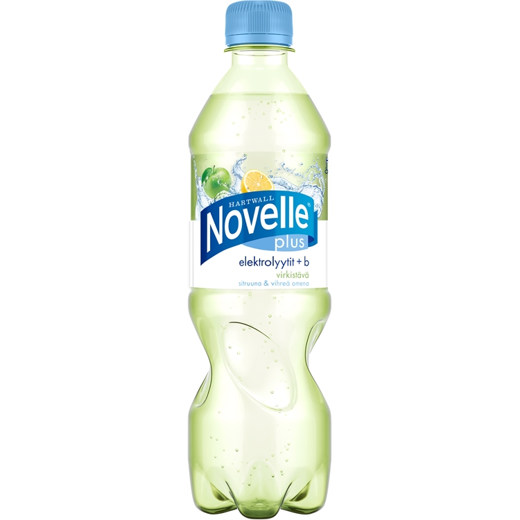 Kivennäisvesi Novelle Plus Elektrolyytit Sitruuna-Vihreä omena (ei sis pantti)