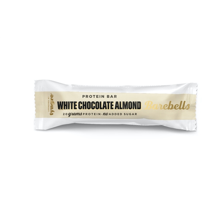 Proteiinipatukka Barebells White Chocolate Almond 55g /12 kpl ltk - paljon proteiinia, ei sokeria