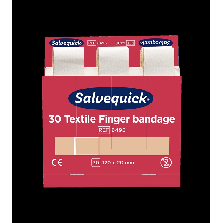 Kangaslaastari Salvequick pitkä kiinnitysteippi 6496 6 x 30 kpl - myös haasteellisempiin paikkoihin