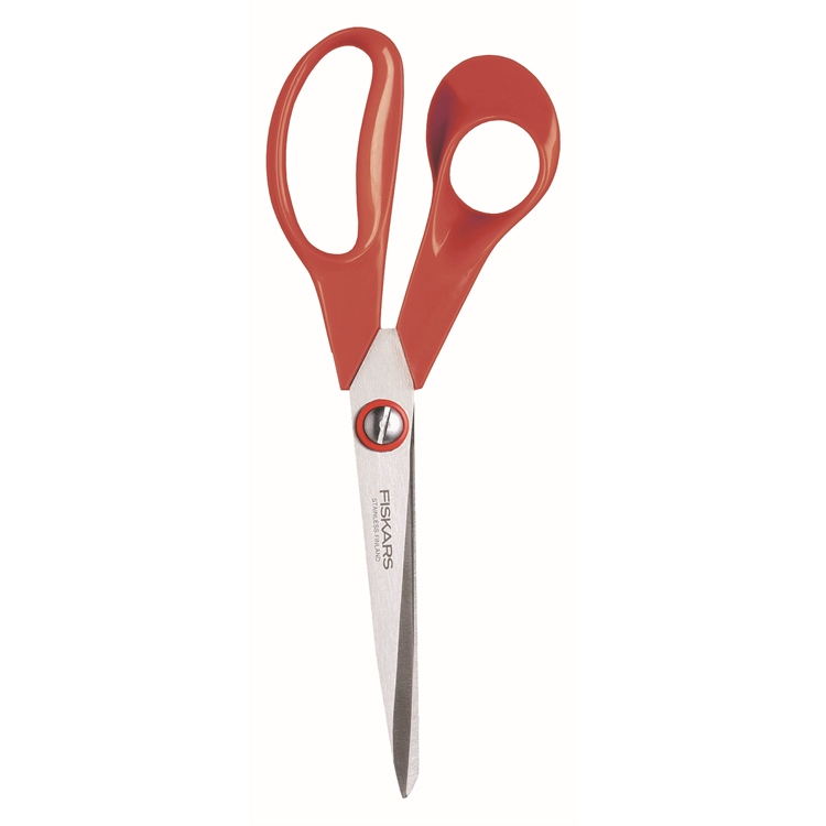 Yleissakset Fiskars Classic 9850 vasen - klassikon punainen versio 25 vuoden takuulla