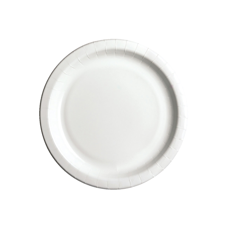 Kartonkilautanen 22 cm biohajoava valkoinen /50 kpl