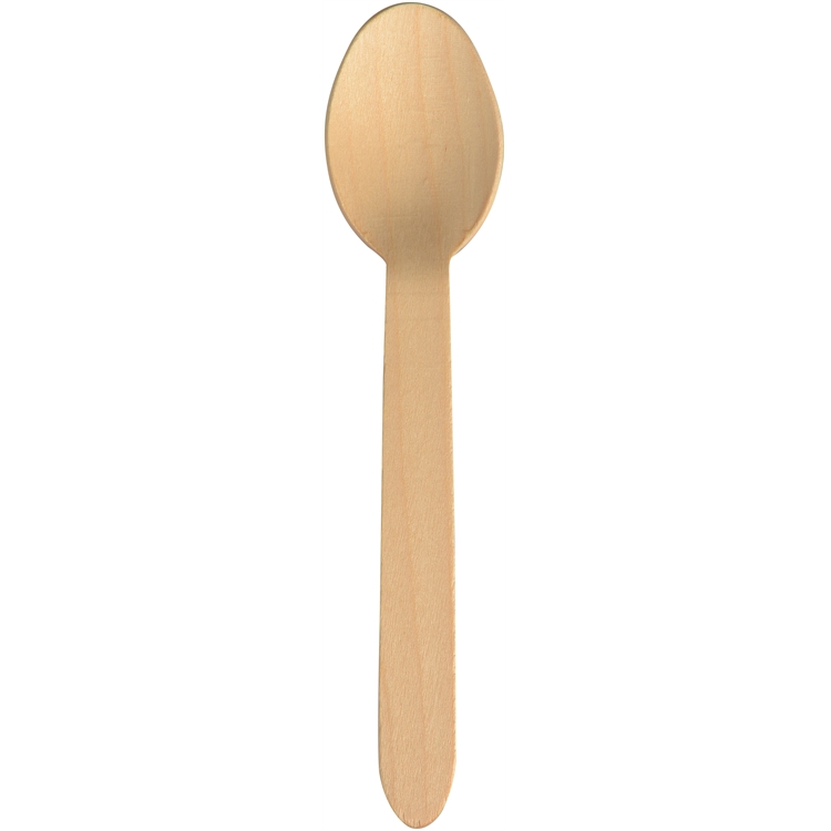 Ruokalusikka puinen 16,5 cm FSC /100 kpl pss - 100 % maatuva, valmistettu koivusta
