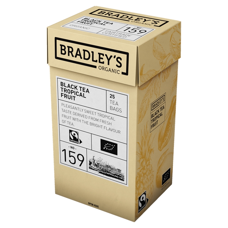 Tee Bradley's Organic Tropical Fruit luomu 4 x 25 pss /100 pss ltk