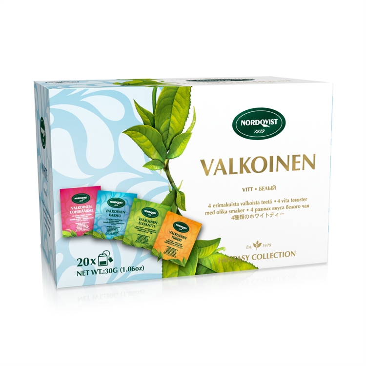 Tee Nordqvist valkoinen maustettu /20 - viisi erilaista upeaa makuyhdistelmää