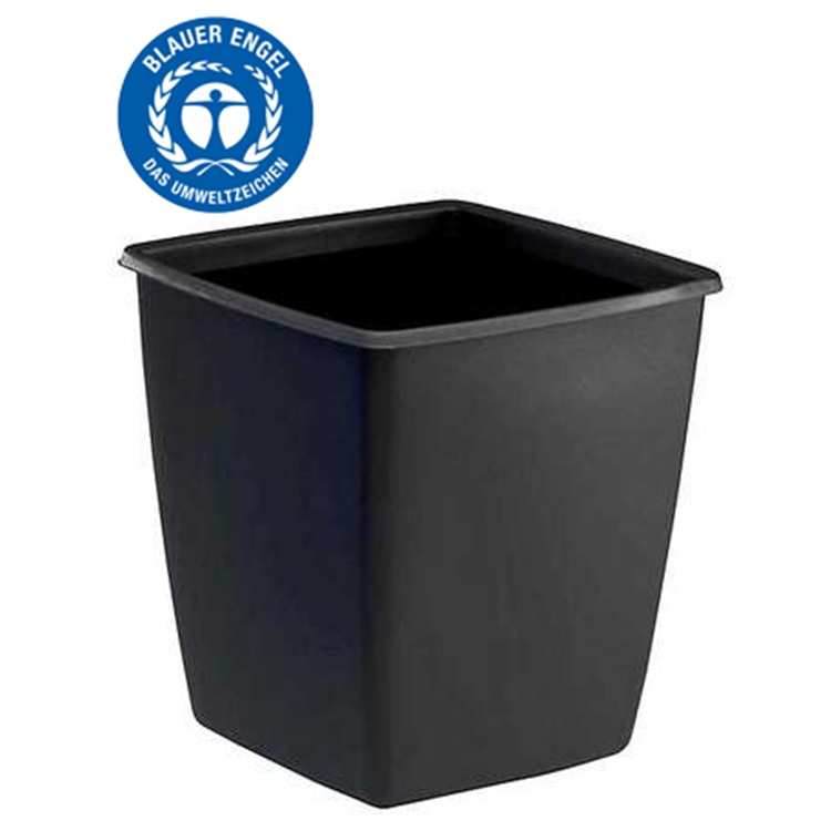 Paperikori Durable Optima 18 L musta - 100 % kierrätysmuovia