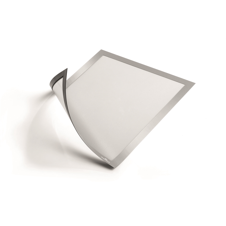 Magneettikehys / infokehys Durable Duraframe Magnetic A4 hopea /5 kpl pkt - tarttuu magneettisesti