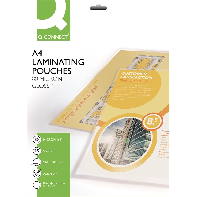 Laminointitasku Q-CONNECT A4 80mic /25