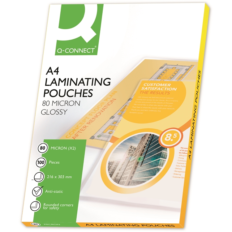 Laminointitasku Q-CONNECT A4 80mic /100