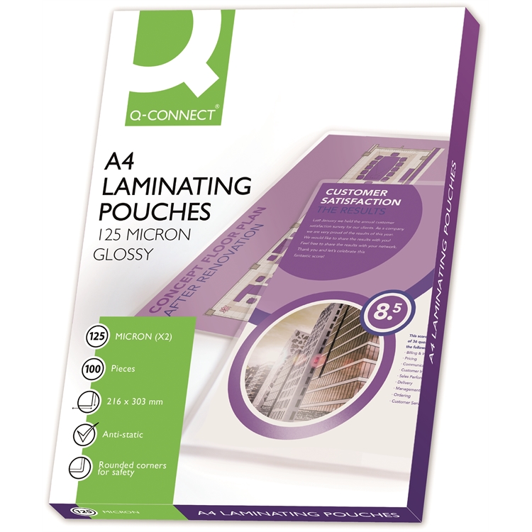 Laminointitasku Q-CONNECT A4 125mic /100