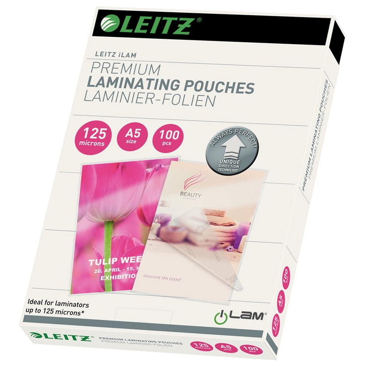 Laminointitasku - laminointikalvo Leitz A5 UDT 125mic /100 kpl ltk