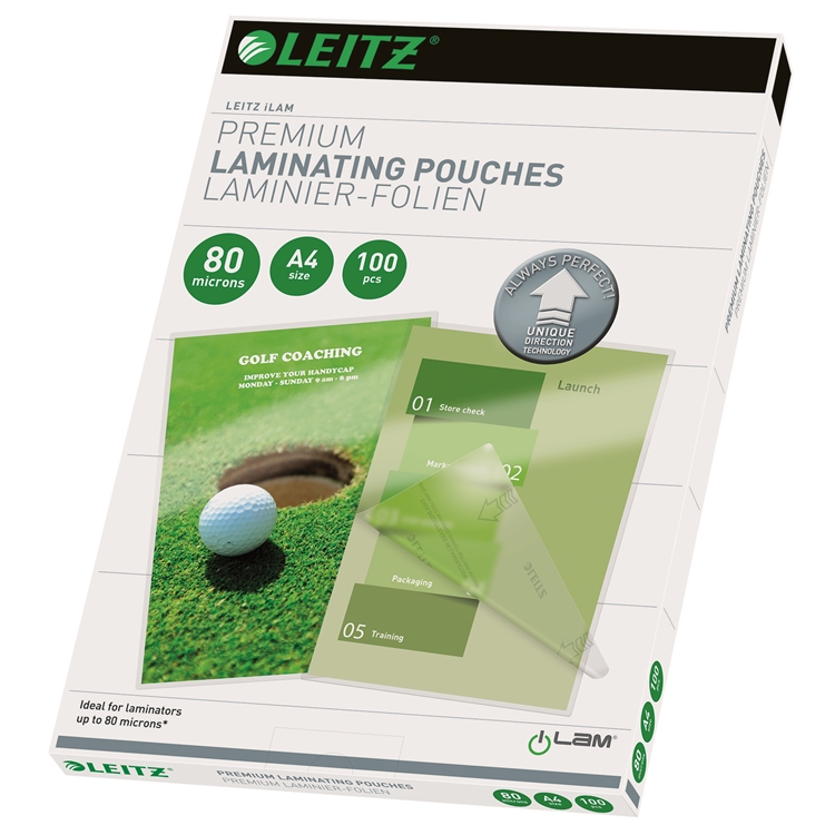 Laminointitasku - laminointikalvo Leitz A4 UDT 80mic /100 kpl ltk