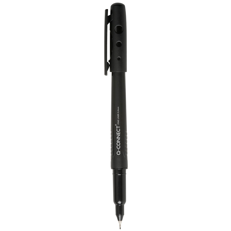 Kuitukärkikynä Q-CONNECT Fineliner 04 musta