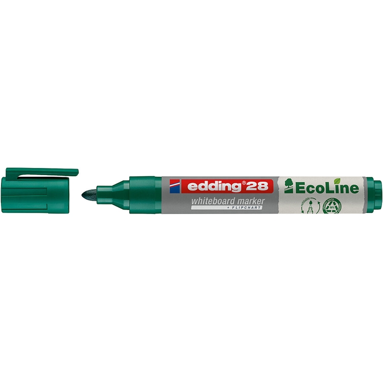Taulutussi edding 28 Ecoline 1,5-3mm vihreä - 90 % kierrätysmateriaalia, ilmastoneutraali